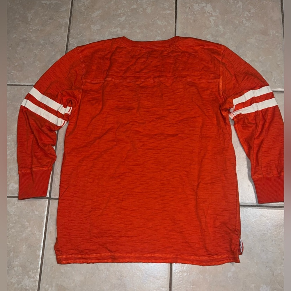 Orange Syracuse Long Sleeve Pullover - Picture 5 of 9